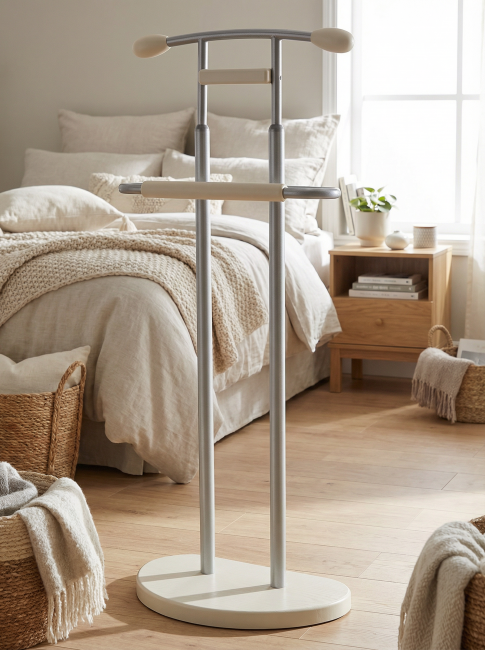 Вешалка костюмная ГАЛАНТ 333 металлик/слоновая кость