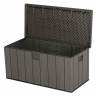 Сундук пластиковый WoodLook, 570 л, серый