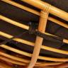 Кресло-качалка PAPASAN/ПАПАСАН w 23/01 B /с подушкой/ 115х78х104 см, Honey (мед), ткань Коричневый, 3М7-147
