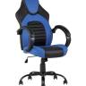 Кресло игровое TopChairs Racer Midi черно-синее