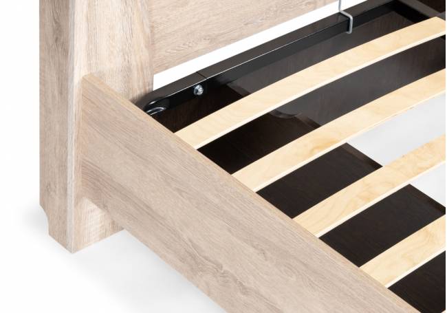 Кровать Магантия 140х200 сПМ парящая дуб баррик