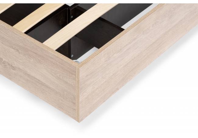 Кровать Магантия 140х200 сПМ парящая дуб баррик