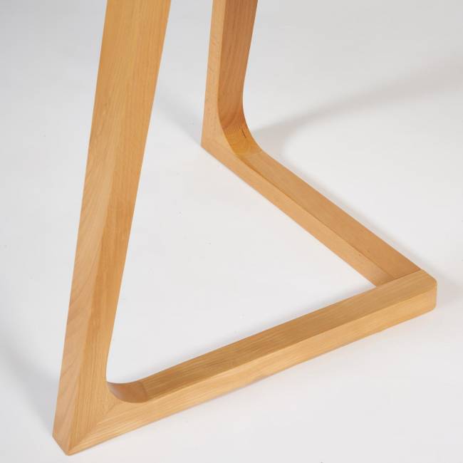 Стол раскладной Ваку/VAKU МДФ/бук, 80х120+40х75см, натуральный Натуральный основание бук, столешница мдф