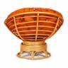 Кресло-качалка PAPASAN/ПАПАСАН w 23/01 B /с подушкой/ 115х78х104 см, Honey (мед), ткань Оранжевый, С 23