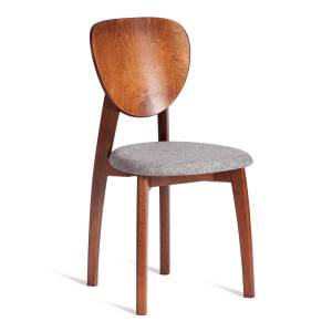 Стул DIAMANTE мягкое сидение / 1 шт. в упаковке бук, 42x42x85см, коричневый, ткань wool dimgrey, серый коричневый бук