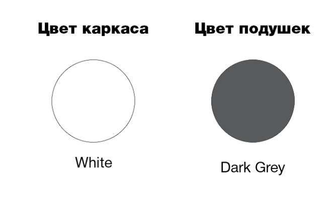 Комплект пластиковой мебели Mykonos XL белый, темно-серый