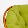 Кресло-качалка PAPASAN/ПАПАСАН w 23/01 B /с подушкой/ 115х78х104 см, Cognac (коньяк), флок Олива, 23