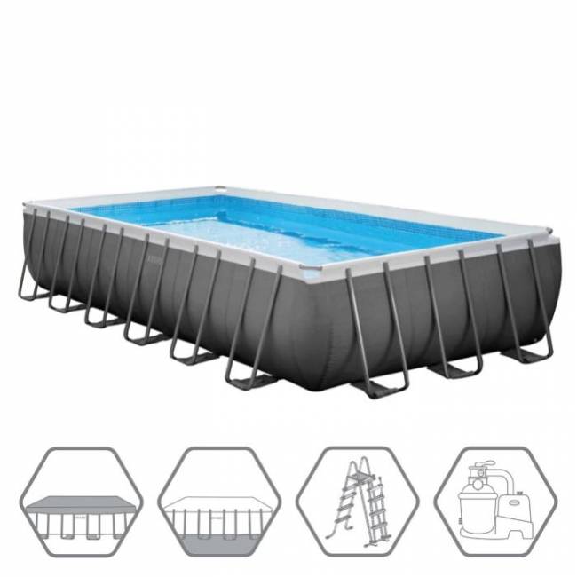 Каркасный бассейн Ultra XTR Frame 732х366х132см, 31805л, песч.фил.-нас. 7900л\ч, лестн, тент, подст. Каркасный бассейн Ultra XTR Frame 732х366х132см, 31805л, песч.фил.-нас. 7900л\ч, лестн, тент, подст.