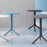 Стол пластиковый обеденный Spritz + Spritz Mini коралловый Ø605х400-765 мм