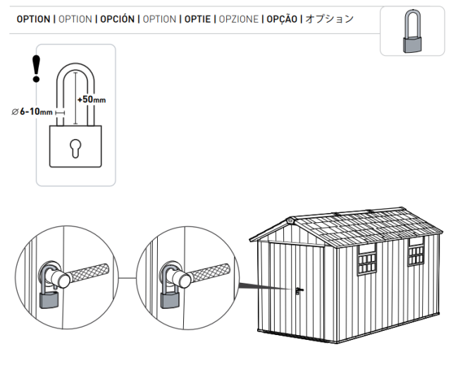 Сарай "Окланд 7513" (размеры 210 x 405 см)