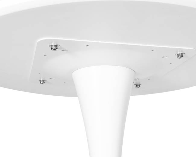 Стол барный MIA BAR, белая столешница, белое основание