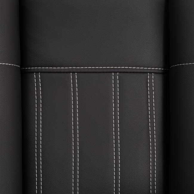 Кресло OXFORD хром кож/зам, черный, 36-6 черный кож/зам