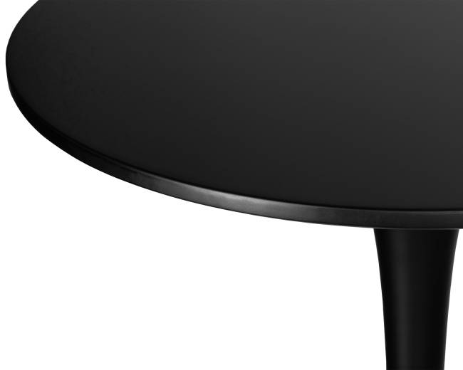 Стол барный MIA BAR, черная столешница, черное основание