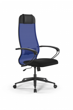 Кресло Sit 10 B1-111K - X2+UMF(X1) /Ub00/Wh00/K1bL(M09.B11.G19.W02), синий-черный