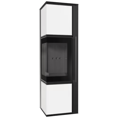 Печь Kratki PRO TORA/M, 8 кВт, белое стекло