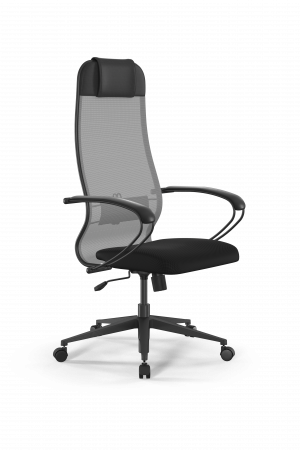 Кресло Sit 10 B1-111K - X2+UMF(X1) /Ub00/Wh00/K1bL(M09.B11.G19.W02), св.серый-черный