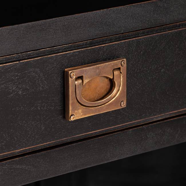 Библиотека Secret de Maison Блэк Лэйбл/Black Label (мод. DA-2379) массив манго/МДФ, 130х47х220см, черный черный дерево манго/мдф