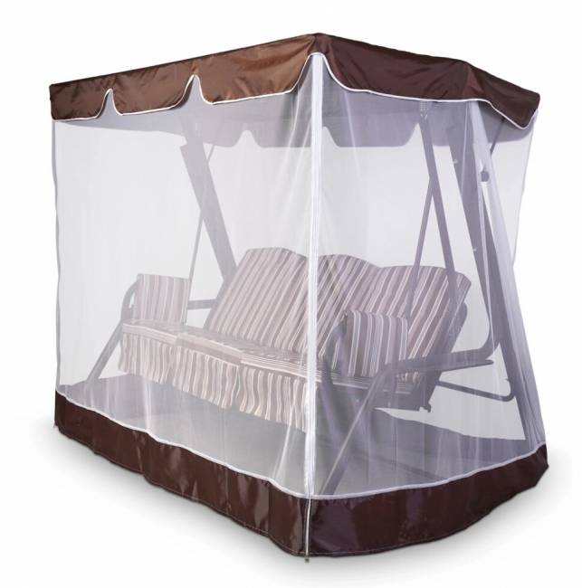 Тент-крыша + москитная сетка 76-е 244х142х170, шоколад Тент-крыша + москитная сетка 76-е 244х142х170, шоколад