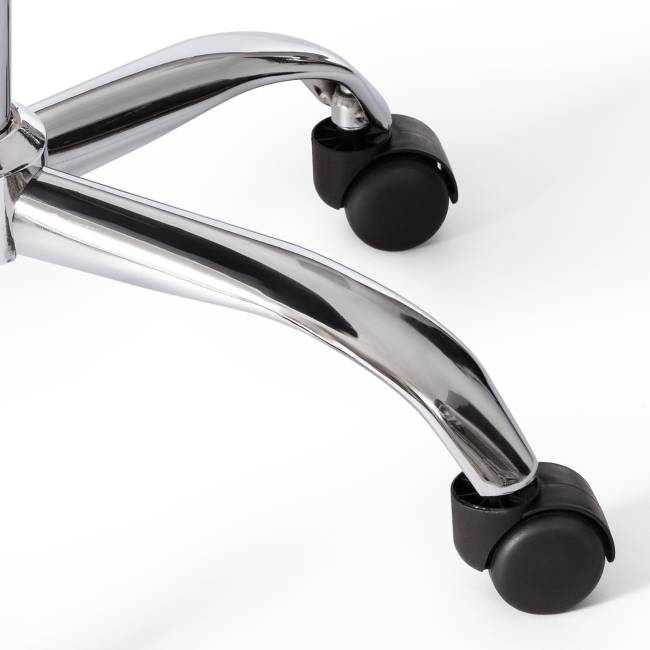 Офисное кресло TULIP (mod.106-1) / 1 шт. в упаковке металл/пластик/PU, 58 x 47 x 97см, Black (черный) / Chrome (хром) черный металл/пластик/PU