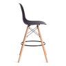 Стул барный Cindy Bar Chair (mod. 80-1) / 1 шт. в упаковке дерево бук/металл/пластик, 50 х 51 х 109 см, Black (Черный) 3010/ натуральный Black (Черный) 3010/ натуральный дерево бук/металл/пластик
