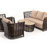 "Валенсия" лаунж-зона из искусственного ротанга, цвет бронзовый