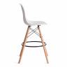 Стул барный Cindy Bar Chair (mod. 80-1) / 1 шт. в упаковке дерево бук/металл/пластик, 50 х 51 х 109 см, White (Белый) 70029/ натуральный White (Белый) 70029/ натуральный дерево бук/металл/пластик