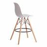 Стул барный Cindy Bar Chair (mod. 80-1) / 1 шт. в упаковке дерево бук/металл/пластик, 50 х 51 х 109 см, White (Белый) 70029/ натуральный White (Белый) 70029/ натуральный дерево бук/металл/пластик