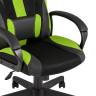 Кресло игровое TopChairs ST-CYBER 9 черный/зеленый