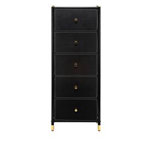 Комод Leset Хайди 5 ящиков Чёрный Чёрный