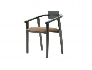 Стул-кресло Челси ПМ чёрный/коричневый