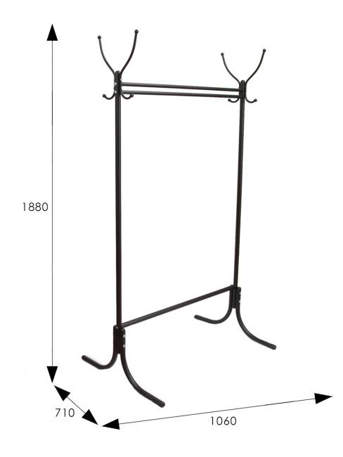 Вешалка напольная М 13 чёрный