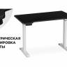 Маркос с механизмом подъема 120х75х75 черная шагрень / белый