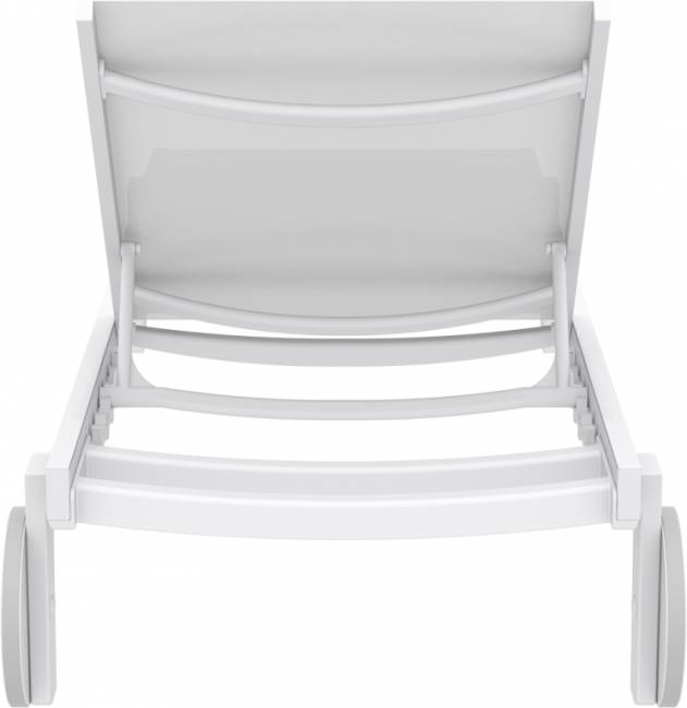 Шезлонг-лежак металлический Casablanca белый 1900х740х310 мм