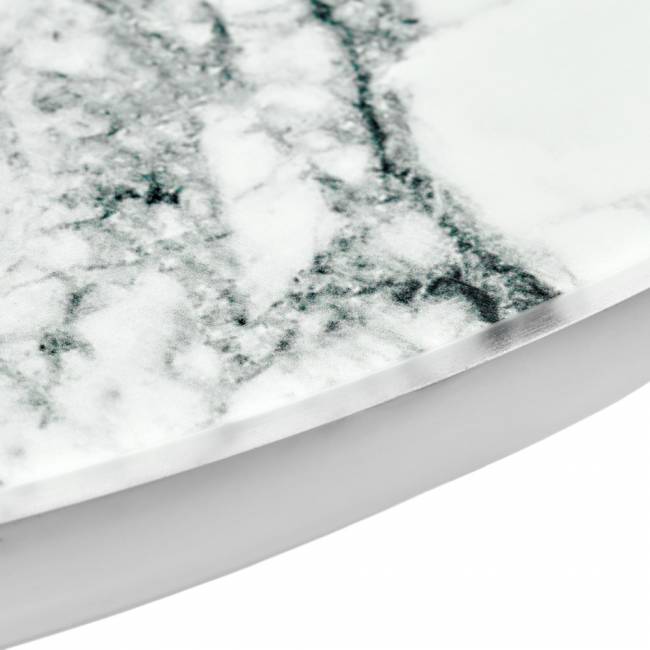 Набор кофейных столиков Tango белый мрамор с белыми ножками Набор кофейных столиков Tango белый мрамор с белыми ножками