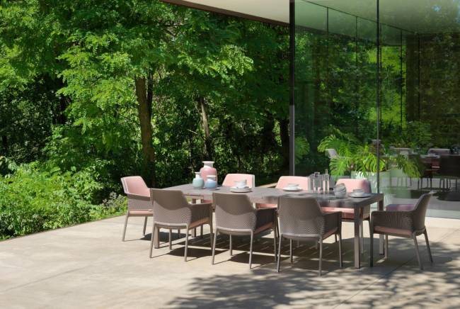 Стол металлический раздвижной Rio Alu 210 Extensibile тортора 2100-2800х1000х760 мм Стол металлический раздвижной Rio Alu 210 Extensibile тортора 2100-2800х1000х760 мм