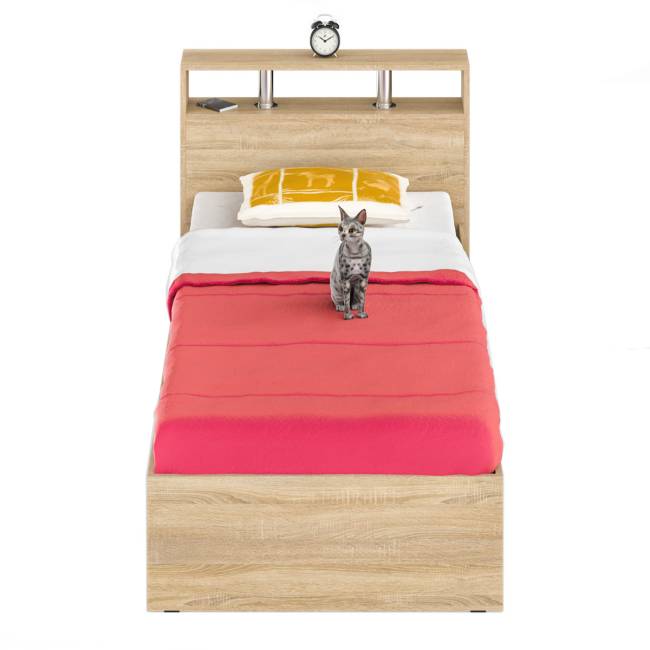 Кровать Камелия 900 цвет дуб сонома