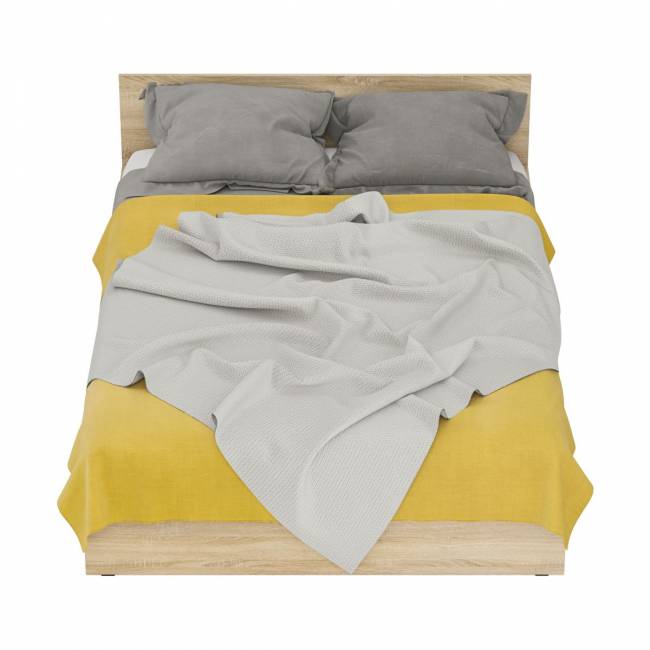 Кровать с ящиками Стандарт 1400 цвет дуб сонома Кровать с ящиками Стандарт 1400 цвет дуб сонома