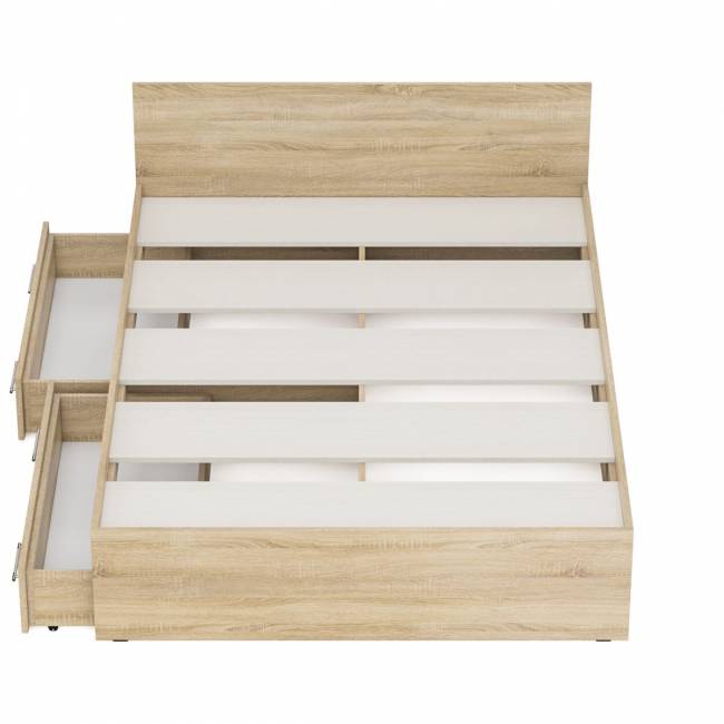 Кровать с ящиками Стандарт 1400 цвет дуб сонома Кровать с ящиками Стандарт 1400 цвет дуб сонома