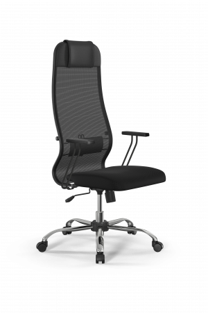 Кресло Sit 10 B1-111T - X2+UMF(X1) /Ub00/Wh00/T1bp-b(M09.B21.G20.W01), черный