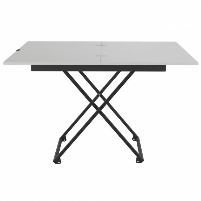 Стол универсальный трансформируемый АНДРЭ Loft ЛДСП белый/чёрный Стол универсальный трансформируемый АНДРЭ Loft ЛДСП белый/чёрный