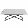 Стол универсальный трансформируемый АНДРЭ Loft ЛДСП белый/чёрный Стол универсальный трансформируемый АНДРЭ Loft ЛДСП белый/чёрный