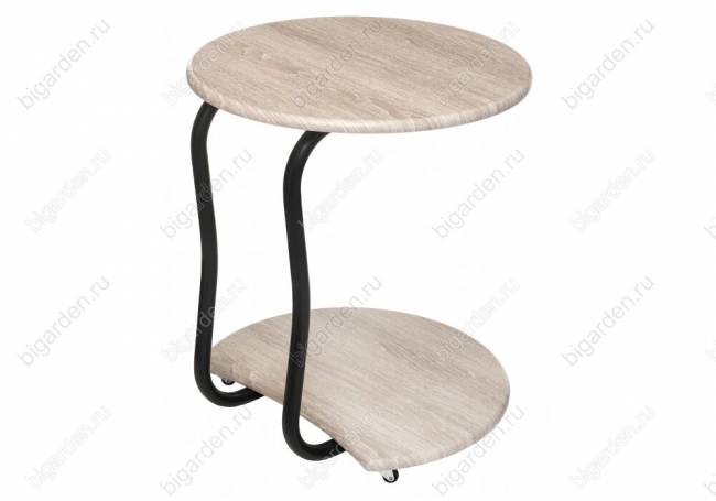 Журнальный столик Андромеда черный матовый / филадельфия грей