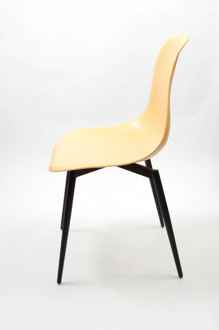 Стул Туссе чёрный /персиковый