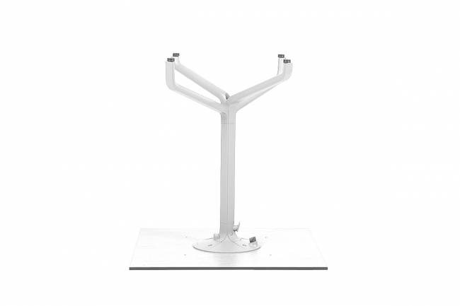 Стол складной квадратный Frasca Mini 70*70, белый (база + столешница)