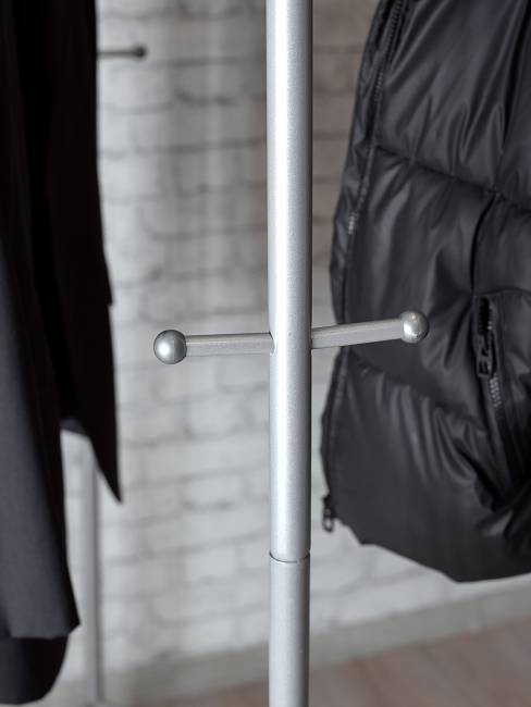 Вешалка напольная на колесах Пико 23 металлик