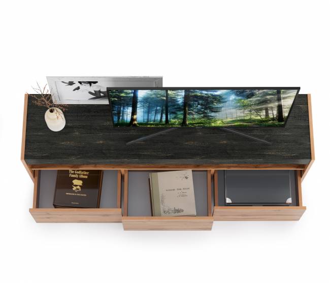 Тумба под ТВ 13.272 цвет дуб вотан/интра