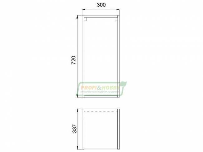 Шкаф (корпус) 300х340х720