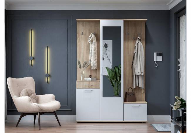 Пети дуб сонома / белый Пети дуб сонома / белый