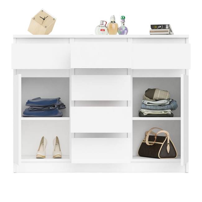 Комод с ящиками и дверками Мори МК1200.4 цвет белый Комод с ящиками и дверками Мори МК1200.4 цвет белый