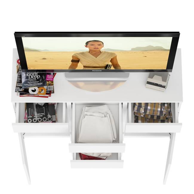 Комод с ящиками и дверками Мори МК1200.4 цвет белый Комод с ящиками и дверками Мори МК1200.4 цвет белый